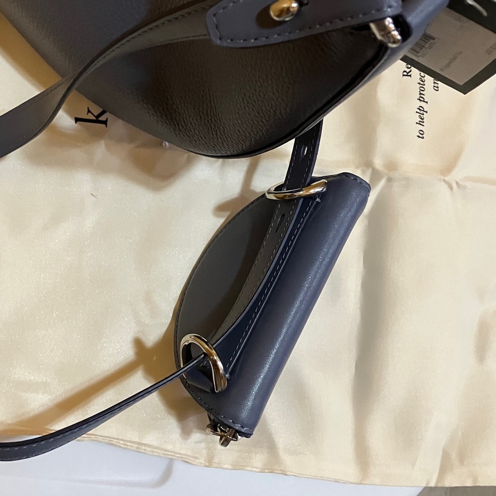 Kate Spade Duo MD Pebble Leather Shldr bag Cunder GRE - Picture 10 of 11